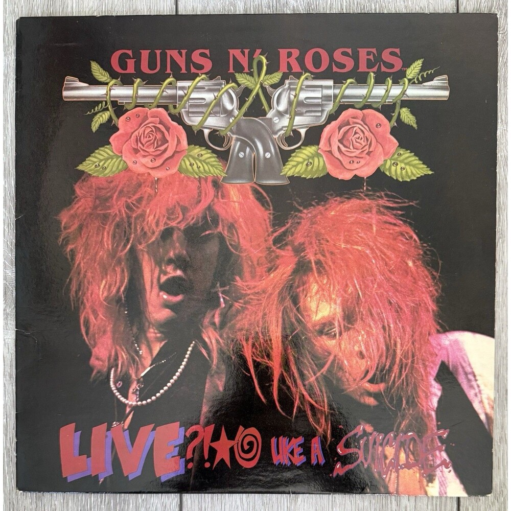Guns N Roses Live Like A Suicide Vinyl 1986 Uzi Suicide USR-001 First Press RARE